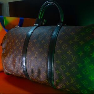 Louis Vuitton Keepall Bandouliere 55 in Macassar